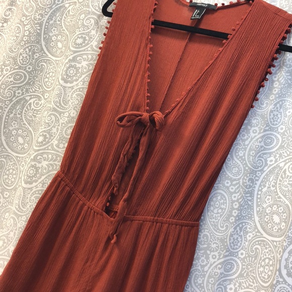 Forever 21 :: size small :: burnt orange ROMPER* - Picture 3 of 3